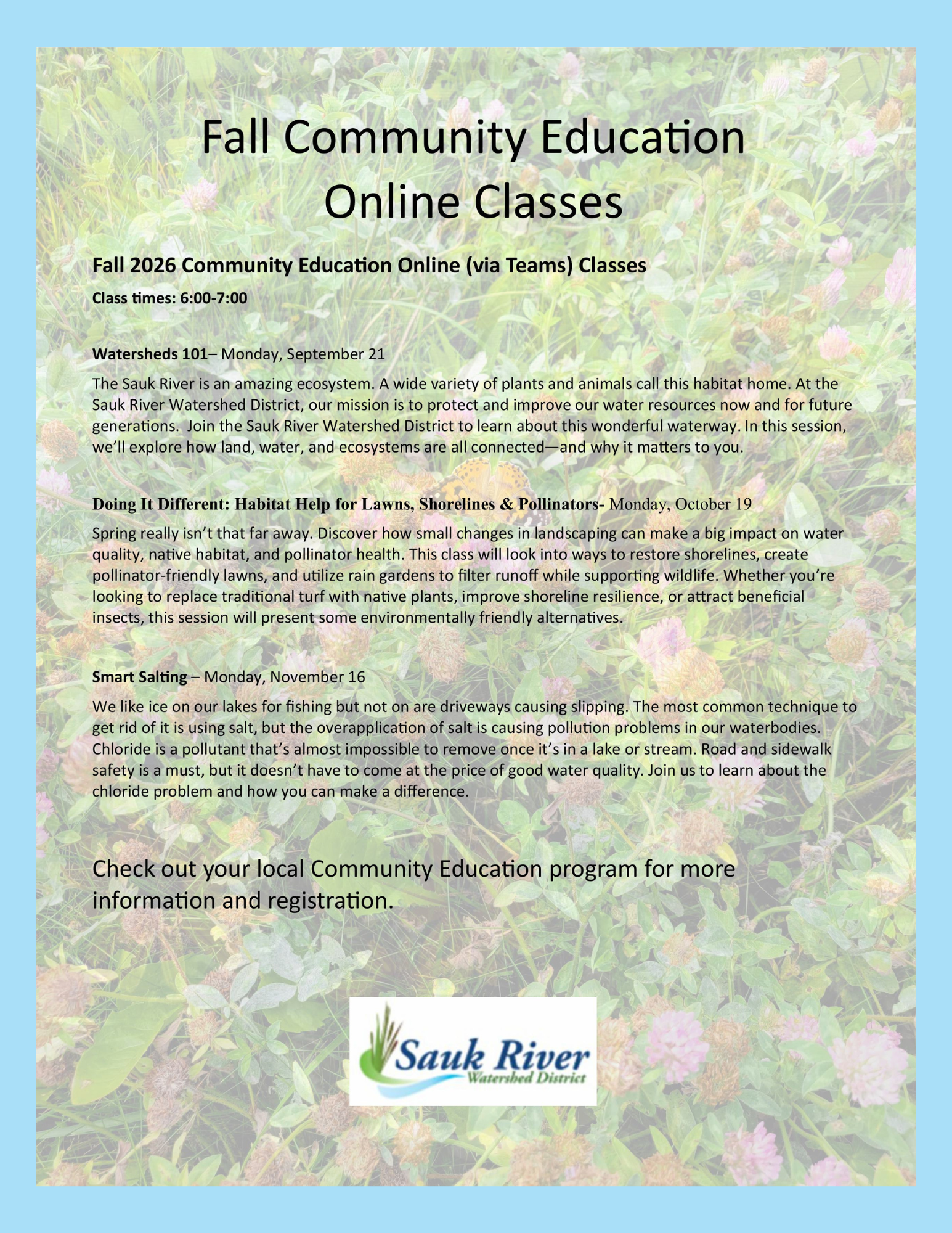 Community Ed - Fall 2026